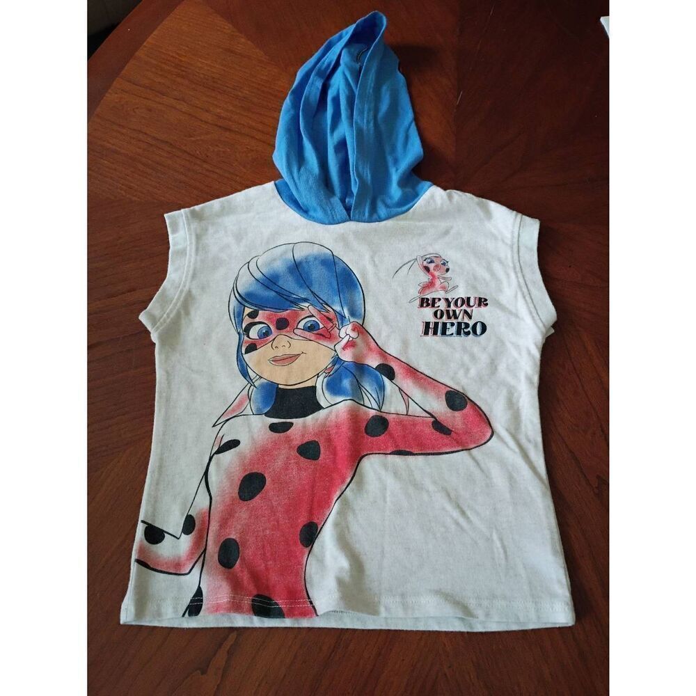 "Miraculous" sleeveless hoody - Size: XS 4 - 5     (1215)